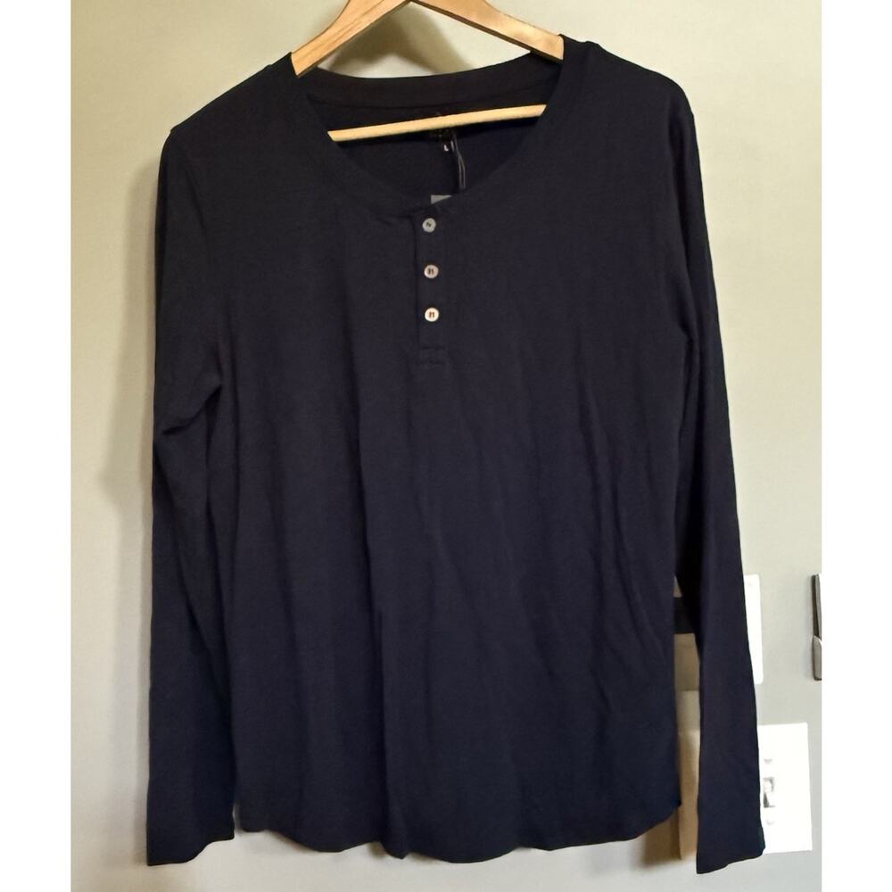 Two Blind Brothers Shirt Henley Short‎ Sleeve T-Shirt Men’s Large New